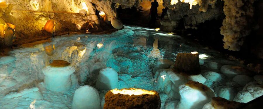 From Valencia: Boat ride through the impressive Caves of Sant Josep. - Getting from Valencia: Mestalla pickup and the van rhythm