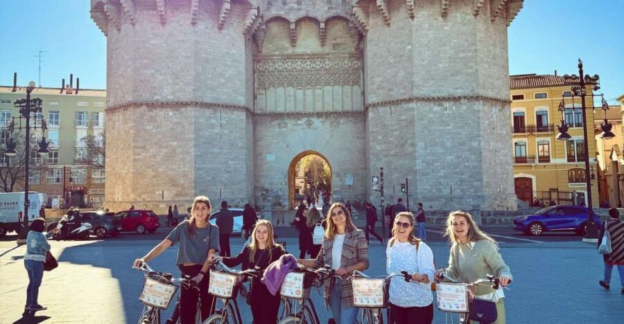 Valencia: All In One Daily City Tour by Bike and E-Bike - Torres de Serranos: the medieval gateway that sets the whole tone