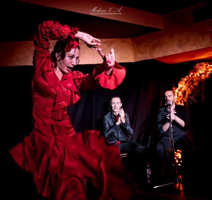 Valencia: Flamenco Show at Tablao La Reina - The Flamenco Trio in Action: Singing, Guitar, and Zapateos