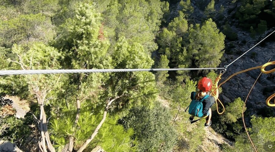 Valencia: Guided Via Ferrata Experience - Gear check: harness, helmet, and safety line done properly